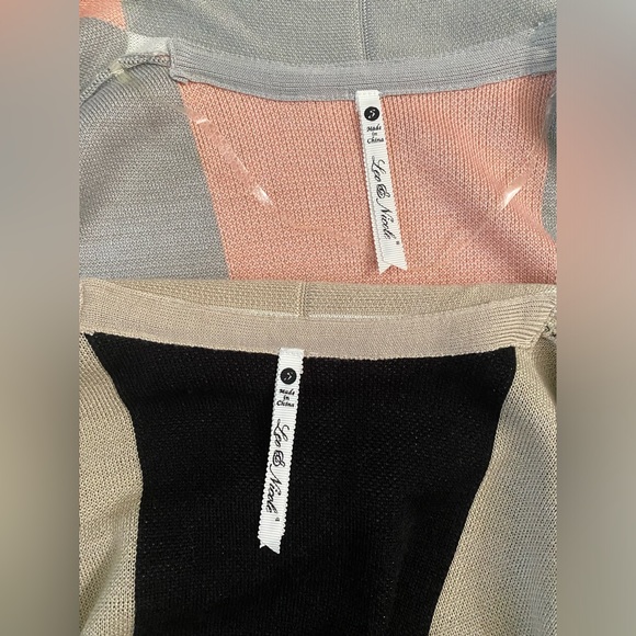 Leo & Nicole plaid open front Sweater Vest Long cardigan women’s size Small - Picture 10 of 13